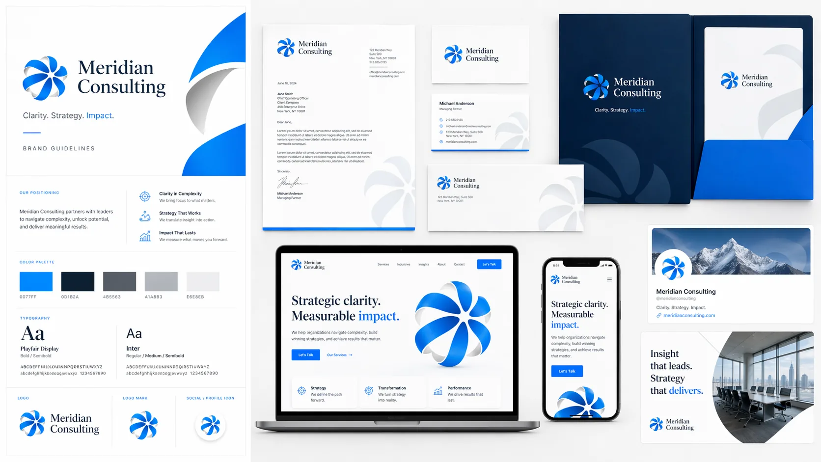Meridian Consulting – Brand Identity